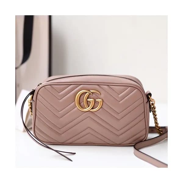 [한정특가]Gucci Marmont Matlase Leather Camera Shoulde… - 1