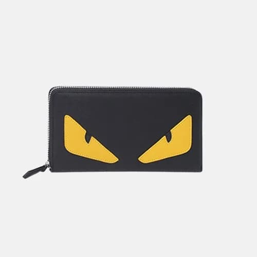 Fendi 2019 Leather Zip Round Wallet - 펜디 남여공용 레더 지… - 1