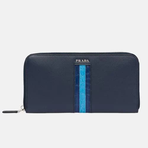 Prada 2019 Mens Saffiano Leather Zip Wallet 2ML317… - 1