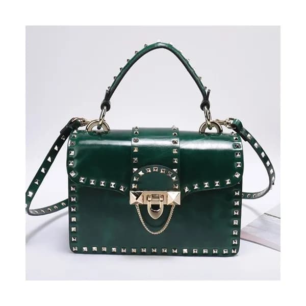Valentino 2019 Leather Tote Shoudler Cross Bag,21… - 1