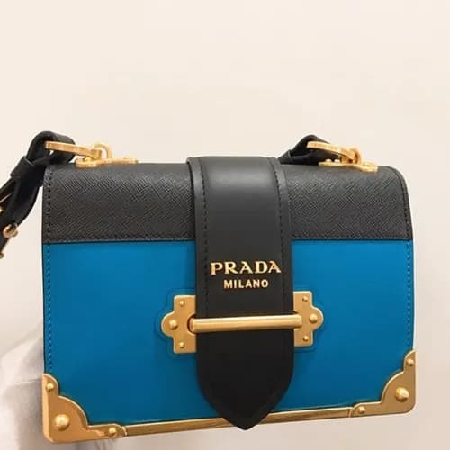 Prada Cahier Leather Shoulder Bag,20cm - 프라다 카이에 레… - 1