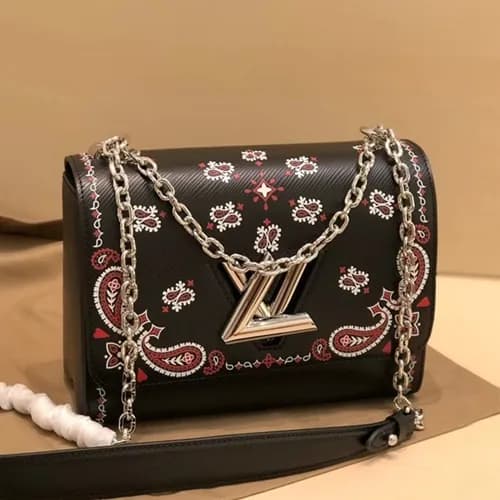 Louis Vuitton 2019 Leather Twist Shouder Bag,23cm … - 1