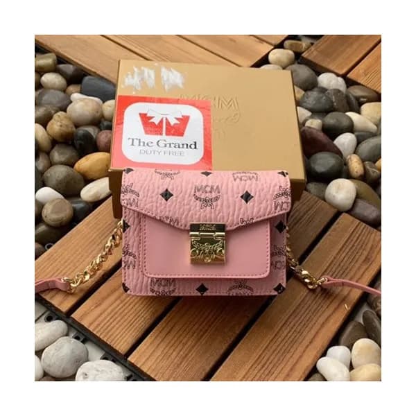 MCM 2019 Patricia Visetos Mini Shoulder Bag,17.5cm… - 1