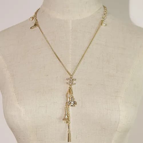 CHANEL Choker 18k Yellow Gold - 샤넬 여성용 목걸이 18K도금 옐… - 1