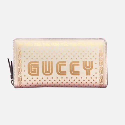 Gucci 2019 Print Leather Zip Round Wallet 510488 … - 1
