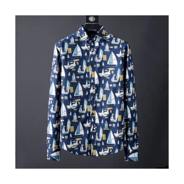 Louis vuitton 2019 Mens Logo Slim Fit Cotton shirt… - 1