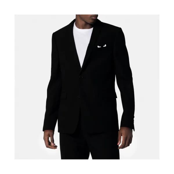 Fendi 2019 Mens Logo Cashmere Suit Jacket&Pants - … - 1