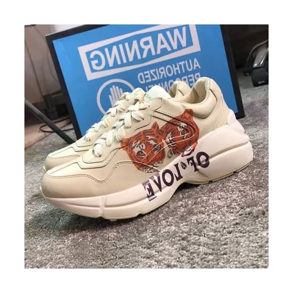 Gucci 2019 Mm/Wm Leather Sneakers - 구찌 2019 남여공용 레… - 1