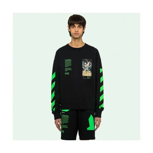 Off-white 2019 Mens Logo Cotton Man-to-man - 오프화이트… - 1