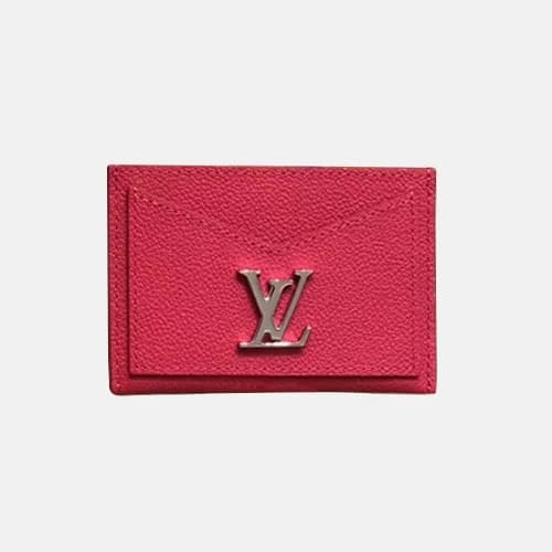 Louis Vuitton 2019 Lock Me Leather Card Purse M686… - 1