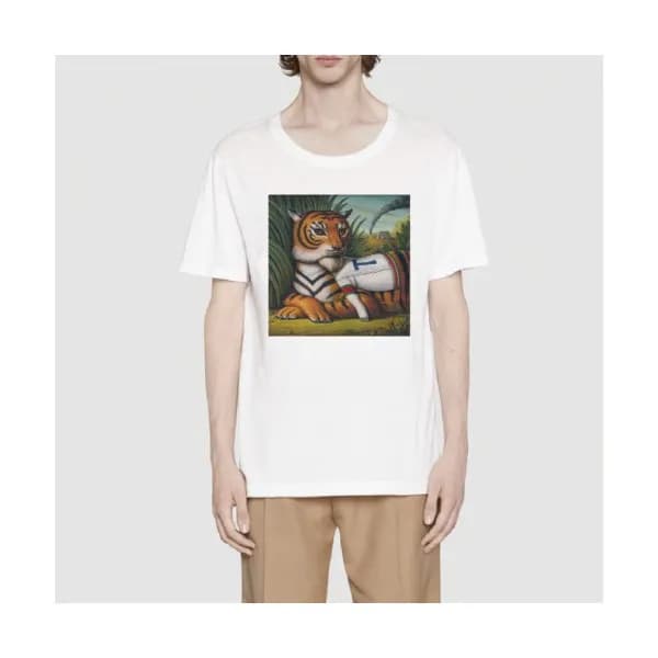 [매장판]Gucci 2019 Mm/Wm Logo Cotton Short Sleeved Ts… - 1