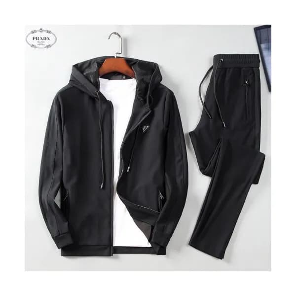 Prada 2019 Mens Casual Logo Silket Training Clothe… - 1
