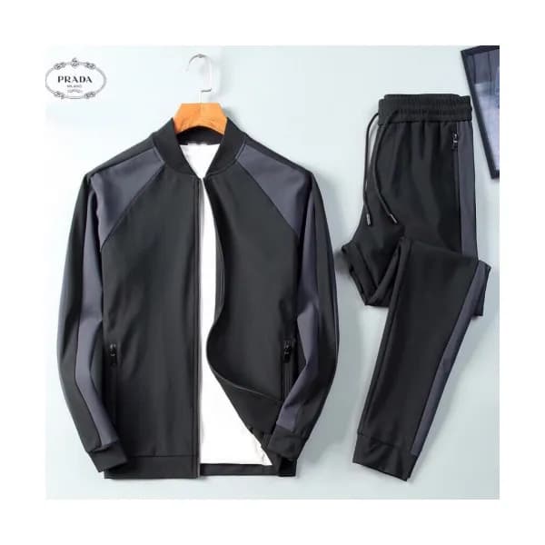 Prada 2019 Mens Casual Logo Silket Training Clothe… - 1