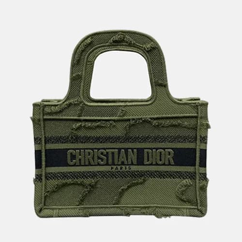 Dior 2019 Women Canvas Book Tote Shopper Bag ,23CM… - 1
