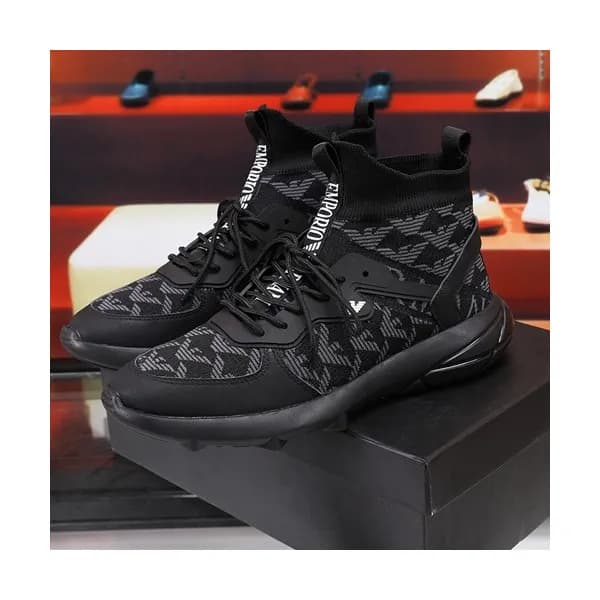 Armani 2020 Mens Knit Boots Sneakers - 알마니 2020 남… - 1