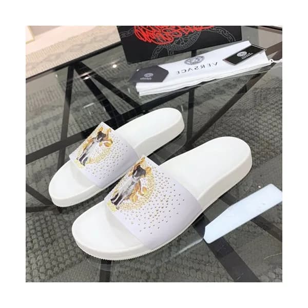 Versace 2020 Mens Leather Slipper - 베르사체 2020 남성… - 1