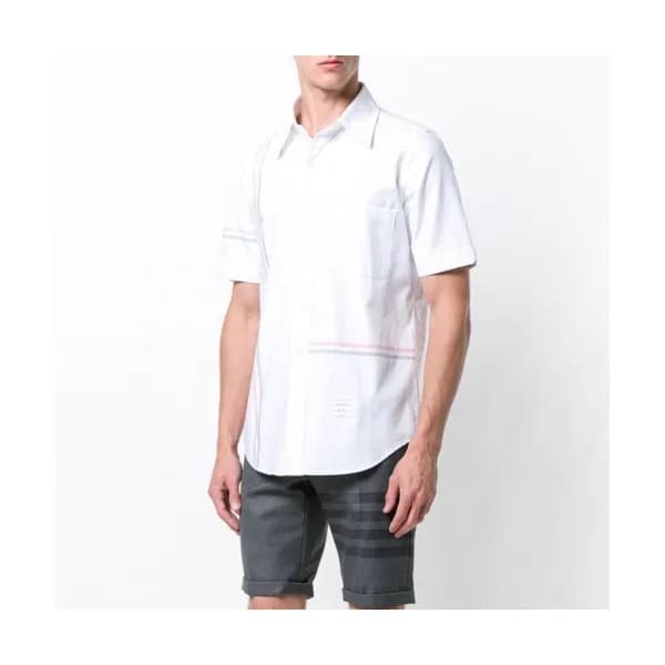 [톰브라운]Thom Browne 2020 Mens Strap Cotton Short Sle… - 1