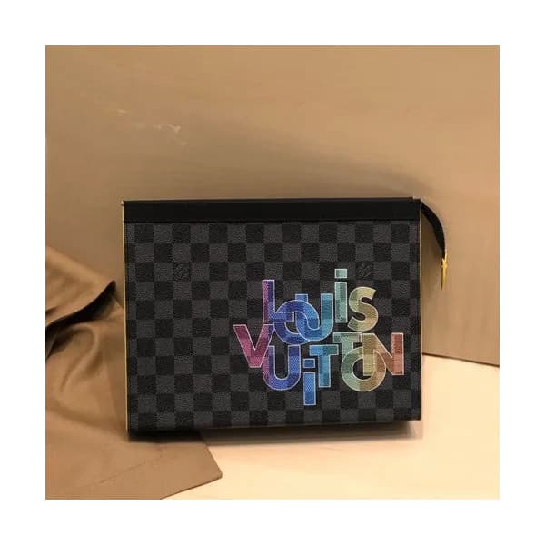 Louis Vuitton 2020 Pochette Voyage Clutch Bag,27cm… - 1