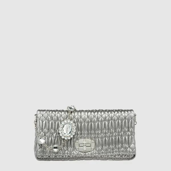 미우미우 여성 아이코닉 크리스털 가죽 백 - Miumiu Womens Iconic Crys… - 1