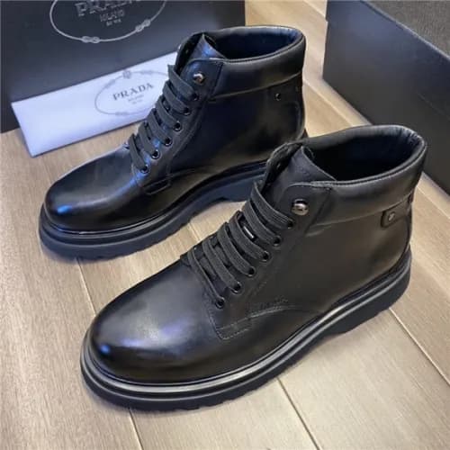 Prada 2020 Men's Leather Ankle Boots - 프라다 202… - 1
