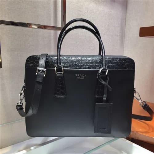 [프라다] Prada 2020 Men's Leather Satchel Bag,36c… - 1