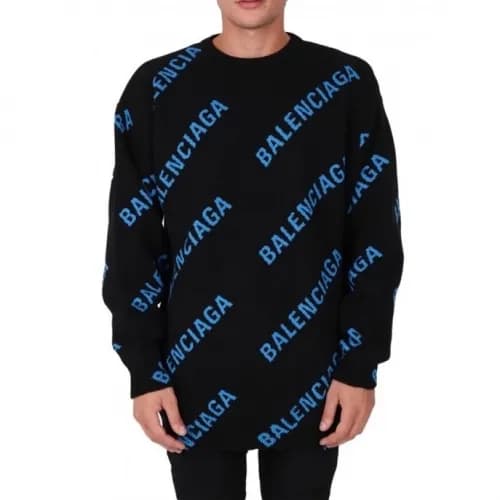 [발렌시아가]Balenciaga 2020 Mm/Wm Logo Crew-neck Sweate… - 1