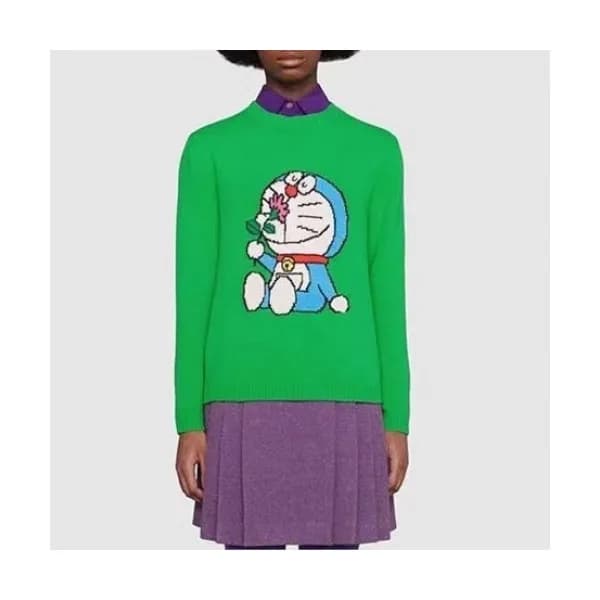 Gucci 2021 Womens Logo Crew-neck Sweaters - 구찌 202… - 1