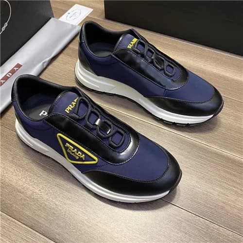 Prada 2021 Men's Leather Sneakers - 프라다 2021 남… - 1