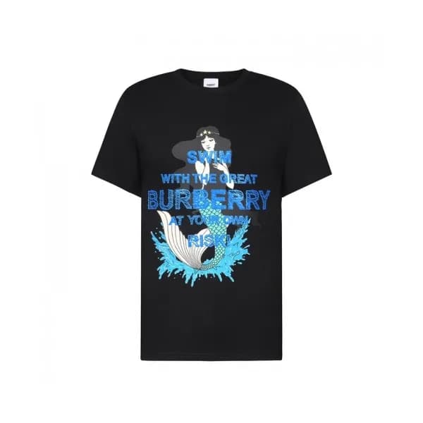 Burberry Mm/Wm Logo Cotton Short Sleeved Tshirts … - 1
