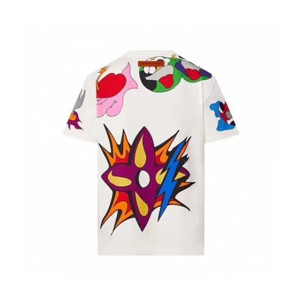 Louis vuitton Mm/Wm Logo Short Sleeved Tshirts Wh… - 1