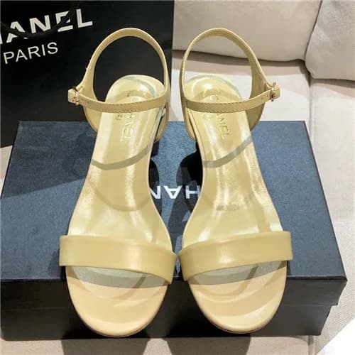 [매장판]Chanel 2021 Women's Leather Sandal,CHAS06… - 1