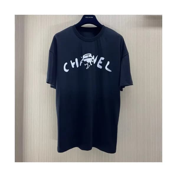 Chanel Mm/Wm 'CC' Logo Cotton Short Sleev… - 1