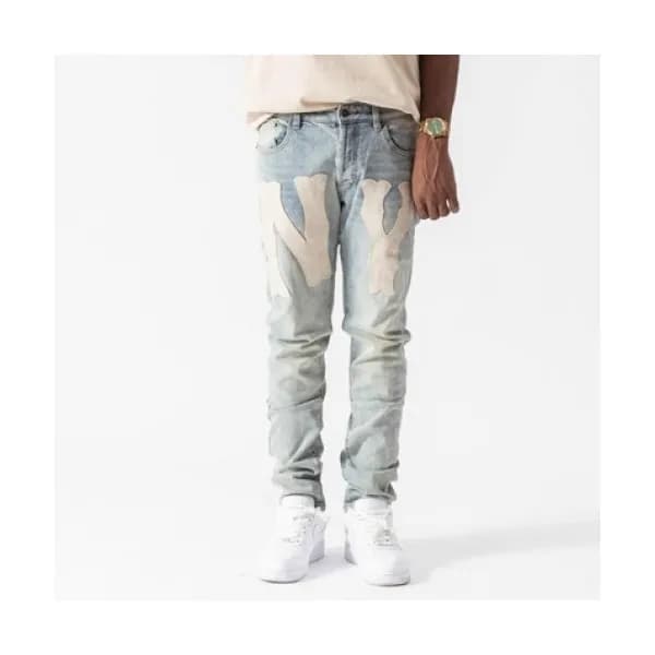 Gucci Mens Casual Classic Denim Jeans Blue - 구찌 2… - 1