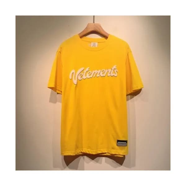 Vetements Mm/Wm Printing Logo Cotton Short Sleeve… - 1