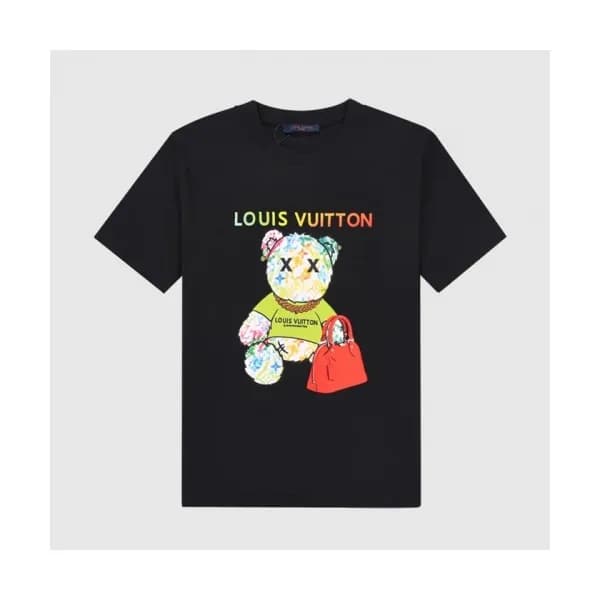 Louis vuitton Mm/Wm Logo Short Sleeved Tshirts Bl… - 1