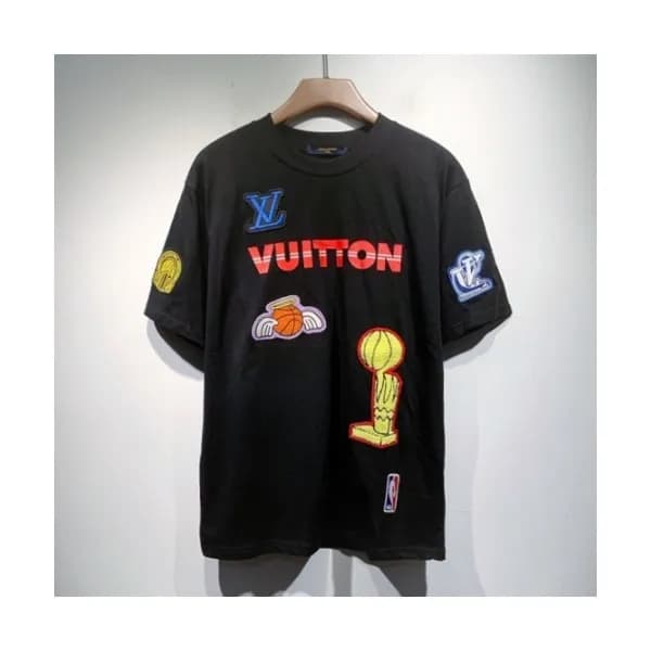 Louis vuitton Mm/Wm Logo Short Sleeved Tshirts Bl… - 1