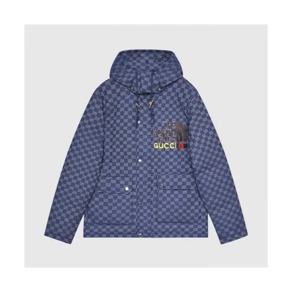Gucci Mm/Wm Logo Casual Duck Down Padding Blue - … - 1