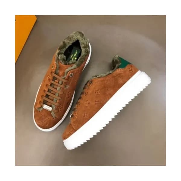 루이비통 남/녀 모던 레더 스니커즈 Size(225 - 270) 브라운 - Louis … - 1