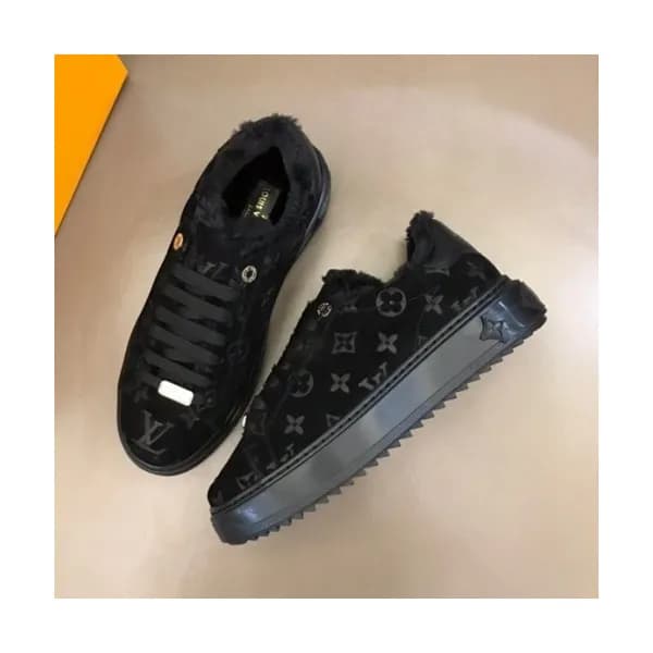 루이비통 남/녀 모던 레더 스니커즈 Size(225 - 270) 블랙 - Louis V… - 1