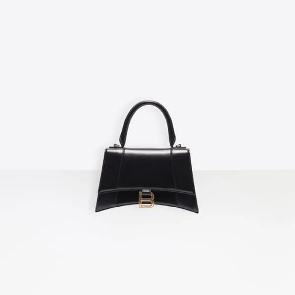 발렌시아가 여성 Hourglass 블랙 토트백 - Womens Black Tote Bag … - 1