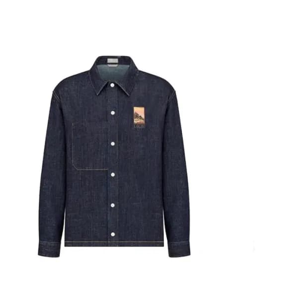 디올 남성 클래식 블루 셔츠 - Mens Blue Tshirts - dio02034x - 1