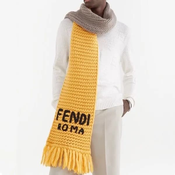 펜디 남성 트렌디 화이트 니트 - Fendi Mens White Sweaters - fen… - 1
