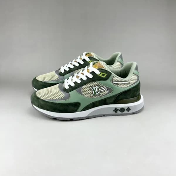 루이비통 남성 카키 스니커즈 - Louis vuitton Mens Khaki Sneaker… - 1