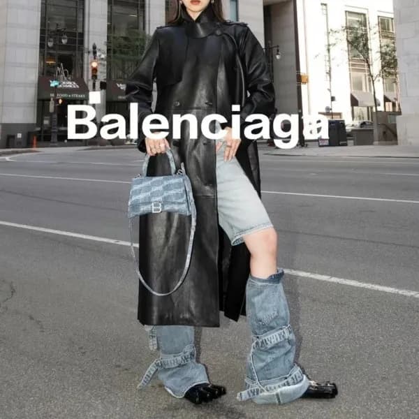 발렌시아가 여성 블루 크로스백 - Balenciaga Womens Blue Cross Ba… - 1