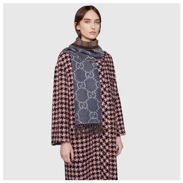 구찌 여성 블루 머플러 - Gucci Womens Blue Muffler - gu124x - 1
