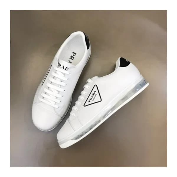프라다 남성 화이트 스니커즈 - Prada Mens White Sneakers - pr38… - 1