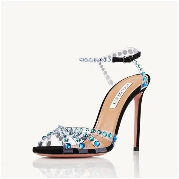 아쿠아주라 여성 블루 하이힐 - Aquazzura Womens Blue High-heels… - 1