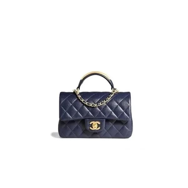 샤넬 여성 네이비 토트백 - Chanel Womens Navy Tote Bag - ch45… - 1
