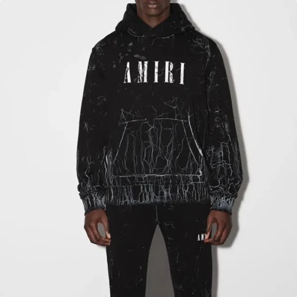 아미리 남성 블랙 후드티 - Amiri Mens Black Hoodie - amr131x - 1
