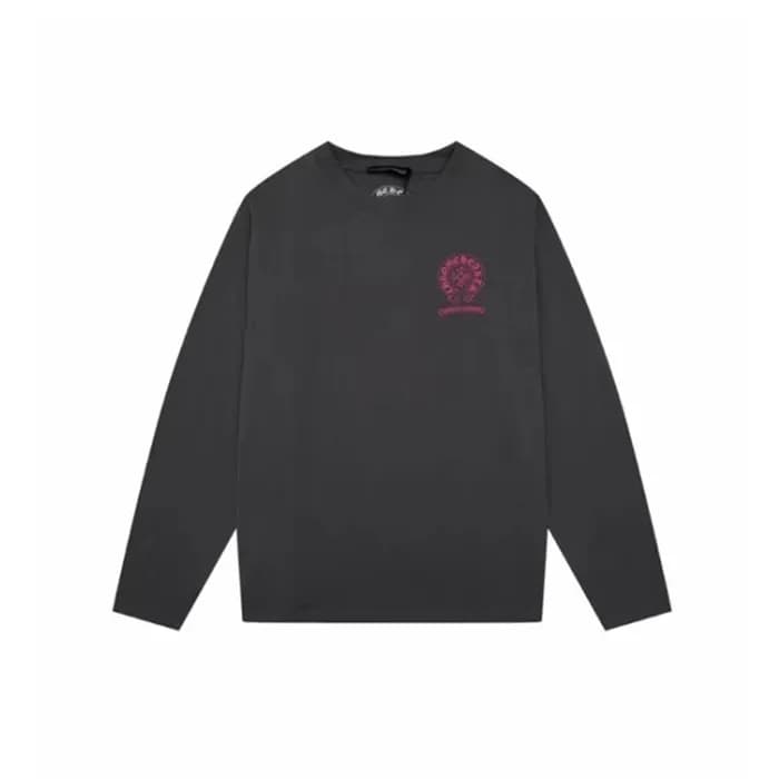 크롬하츠 남성 그레이 맨투맨 - Chrome Hearts Mens Gray Tshirts … - 1